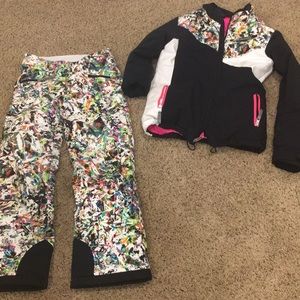 Spyder brand winter jacket and snow pants